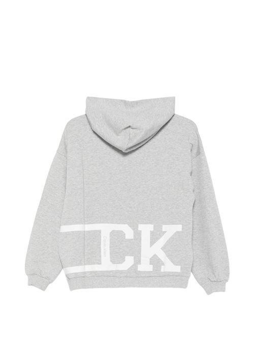 Felpa bambino Calvin Klein grigia Calvin Klein Kids | LVCKSJB24GP4A